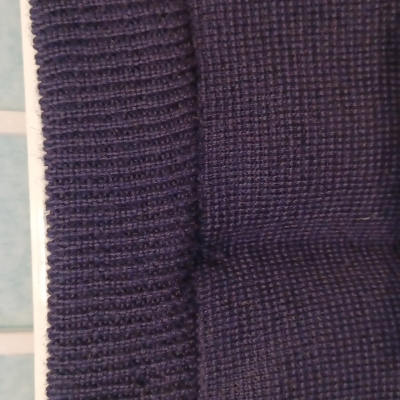 Gorgeous Long Navy Classy Skirt;(5384) - Picture 2 of 5